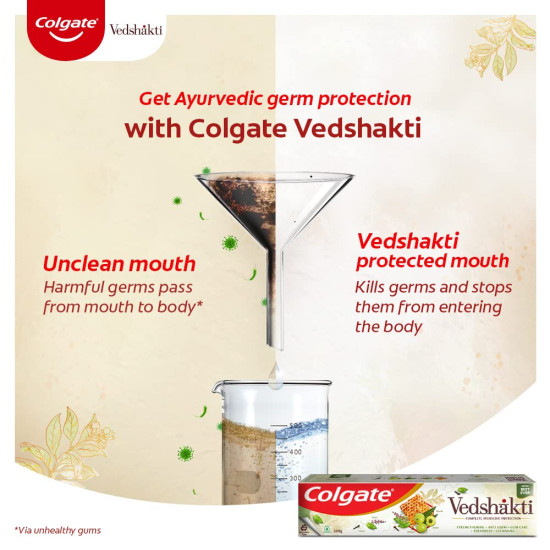 Colgate Swarna Vedshakti Ayurvedic Toothpaste & Sensitive Toothbrush - Gentle Oral Care