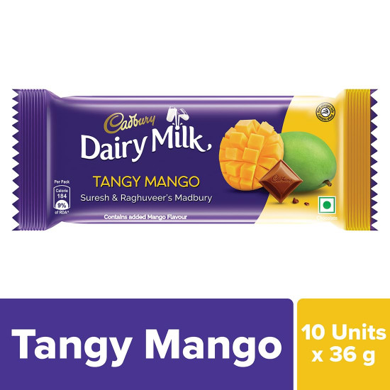 Cadbury Dairy Milk Tangy Mango Madbury Chocolate Bar - Fruity Delight