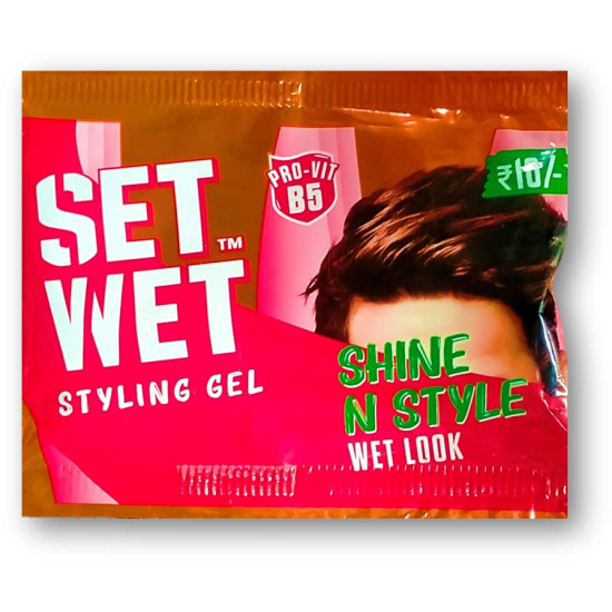Set Wet Styling Gel Pro-Vit B5 - Shine N Style Wet Look 10ml