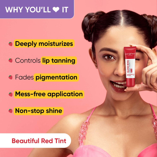 Dot & Key Strawberry Lip Balm - Moisturization & SPF 30