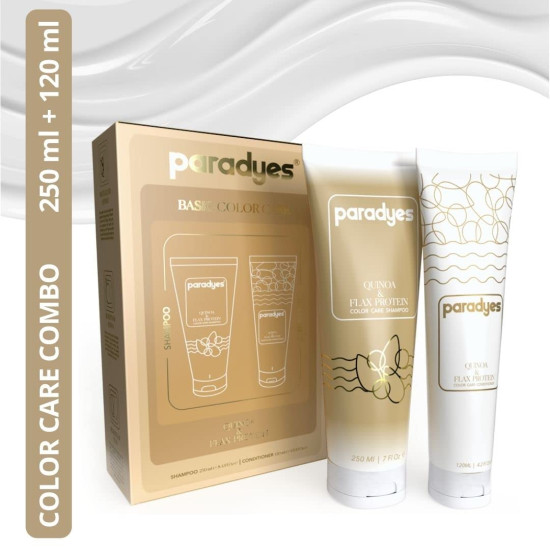 Paradyes Quinoa and Flax Protein Color Care Shampoo & Conditioner Combo - Nourishing and Strengthening