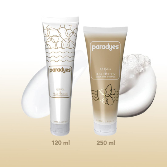 Paradyes Quinoa and Flax Protein Color Care Shampoo & Conditioner Combo - Nourishing and Strengthening