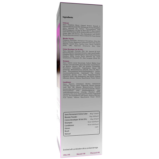 Paradyes Ammonia Free Amethyst Plum Hair Color Kit - Herbal Enriched