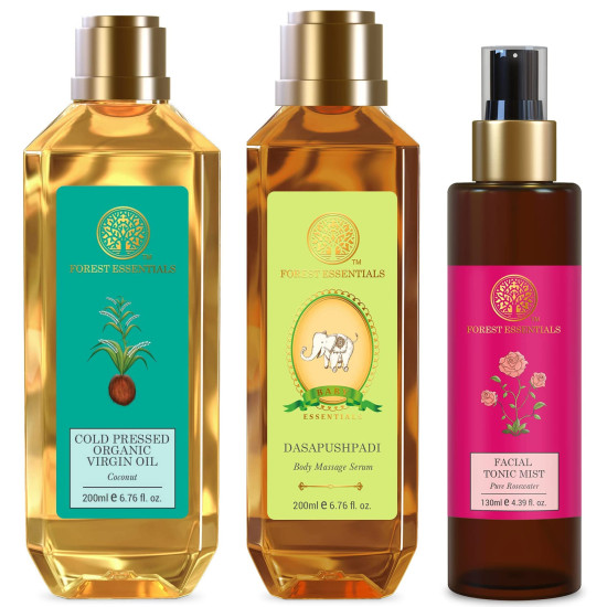 Forest Essentials Dasapushpadi Baby Body Massage Serum & Organic Oils - Natural Baby Care