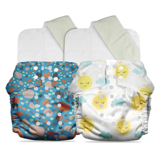 Mother Sparsh Plant Powered Cloth Diaper for Babies - Organic Cotton & Adjustable Fit