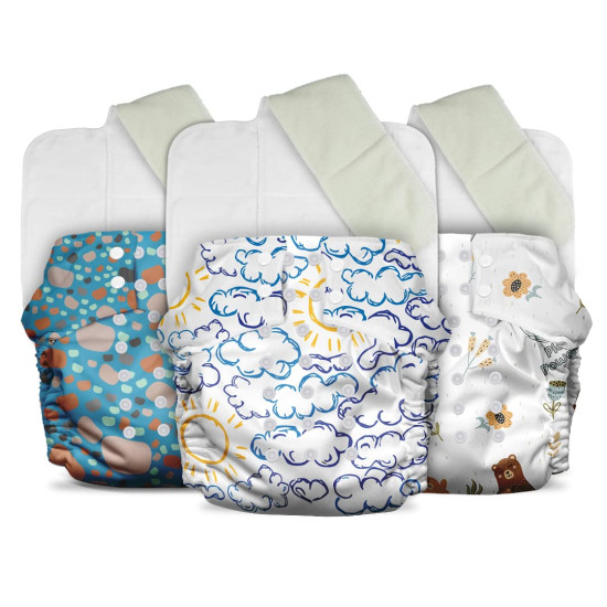 Mother Sparsh Plant Powered Cloth Diaper - Organic Cotton & Reusable