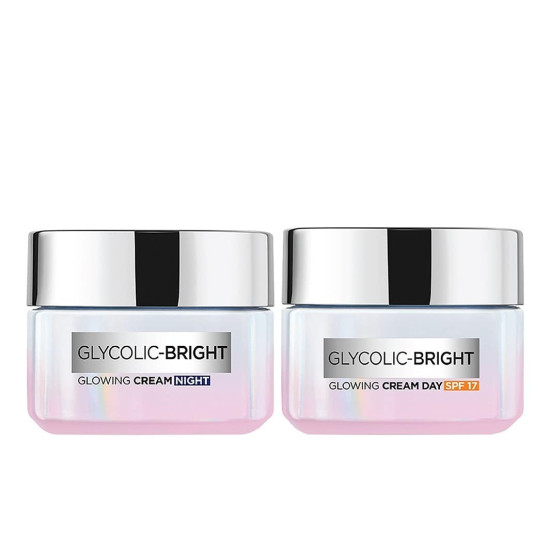 L'Oreal Paris Glycolic Bright Day & Night Cream Regime Pack - Dark Spot Treatment
