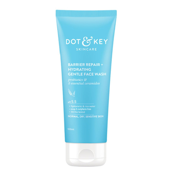 DOT & KEY Barrier Repair + Hydrating Gentle Face Wash - Probiotic & Ceramide Formula
