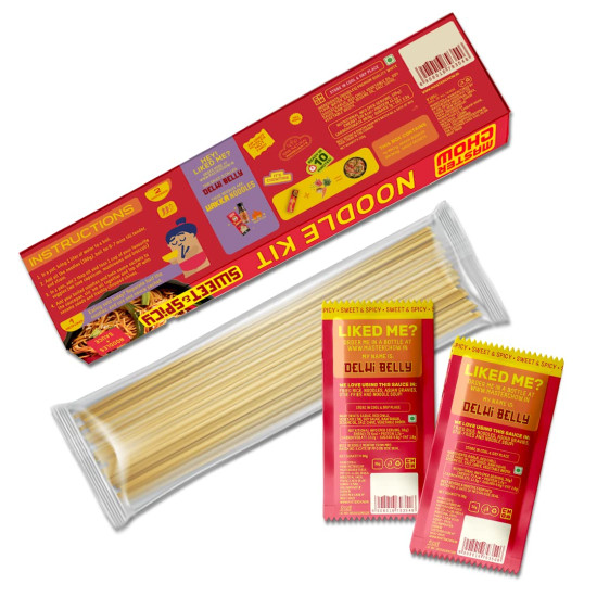 MasterChow Sweet & Spicy Noodle Kit - All-in-One Meal Kit with Hakka Noodles