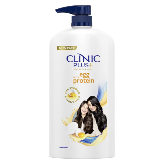 Clinic Plus Strength & Shine Shampoo - Egg Protein for Hair Strengthening