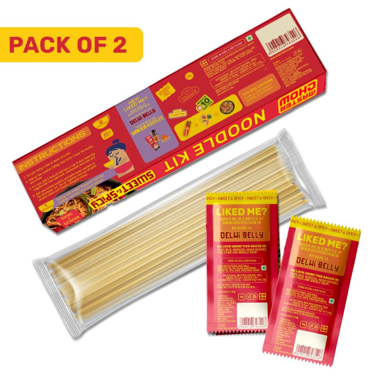 MasterChow Sweet & Spicy Noodle Kit - All-in-One Meal Kit with Hakka Noodles