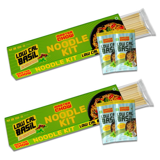 MasterChow Healthy Thai Basil Noodle Kit - All-in-One Meal Kit