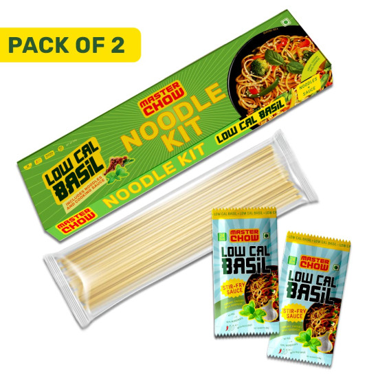 MasterChow Healthy Thai Basil Noodle Kit - All-in-One Meal Kit