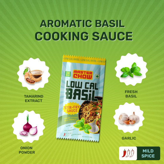 MasterChow Healthy Thai Basil Noodle Kit - All-in-One Meal Kit