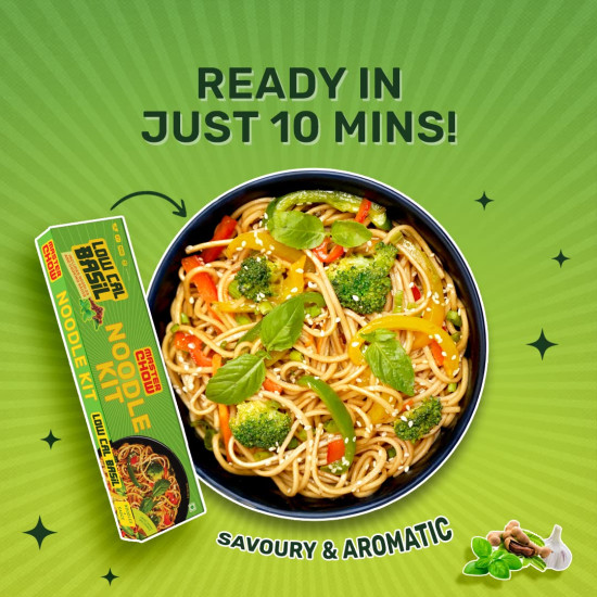 MasterChow Healthy Thai Basil Noodle Kit - All-in-One Meal Kit