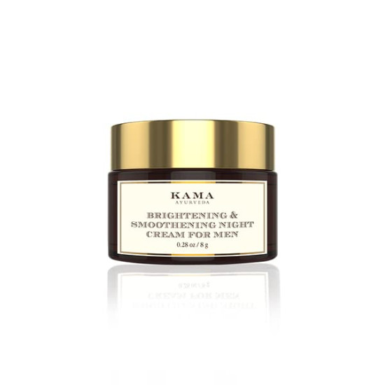 Kama Ayurveda Brightening & Smoothening Night Cream for Men 8GM - Revitalize Your Skin