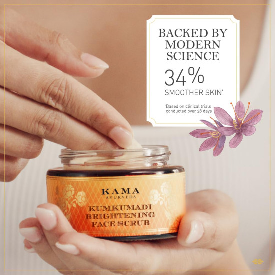 Kama Ayurveda Kumkumadi Brightening Face Scrub - Radiant Skin Formula
