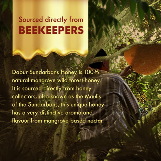 Dabur Honey Sundarbans - 500g | 100% Pure Wild Forest Honey Dabur Honey Sundarbans - 500g | 100% Pure Wild Forest Honey