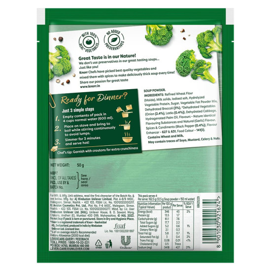 Knorr Cream of Broccoli Soup 50g - Made with Real Vegetables