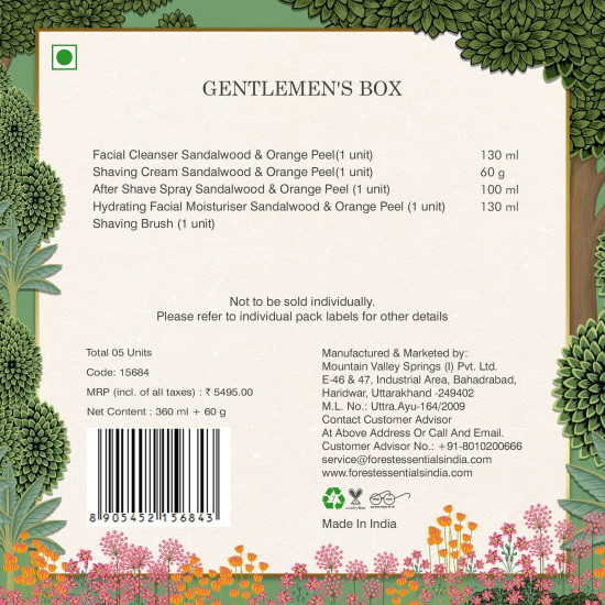 Forest Essentials Gentlemen's Gift Box - Luxuriously Scented Skincare for Men