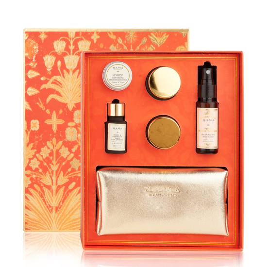 Kama Ayurveda Gold Glow Gift Box - Luxurious Skincare Set