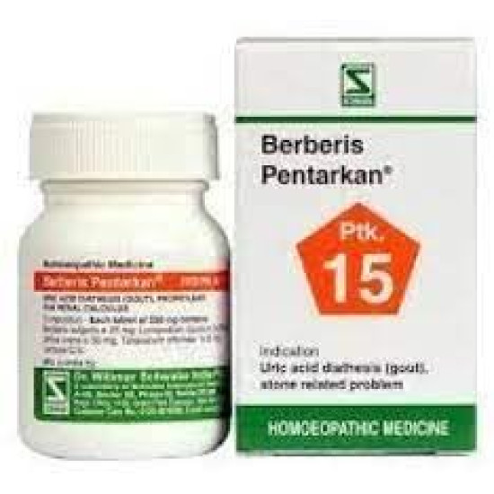 Dr.Willmar Schwabe India - Berberis Pentarkan (Ptk 15) Tablets for Renal Health - Pack Of 2
