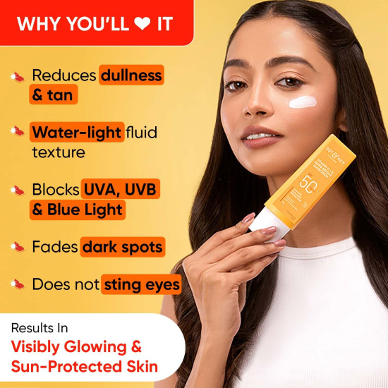 DOT & KEY Vitamin C + E Super Bright Sunscreen SPF 50 - Water-Light Protection for Glowing Skin
