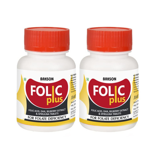 Bakson Folic Plus Tablet - Supports Brain Health & Immune System