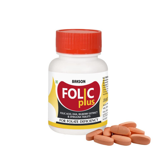 Bakson Folic Plus Tablet - Supports Brain Health & Immune System