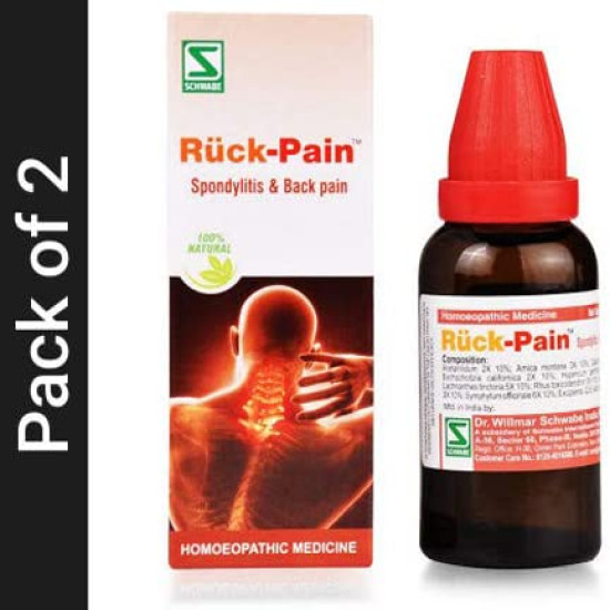 Dr Willmar Schwabe India Ruck-Pain - 30 ML |Pack of 2| - Effective Pain Relief