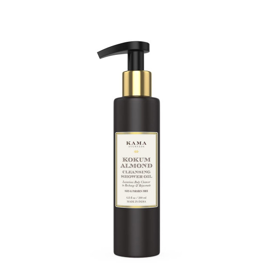 Kama Ayurveda Kokum Almond Cleansing Shower Oil - Luxurious Vitamin A Enriched