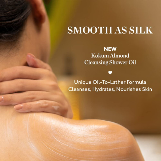 Kama Ayurveda Kokum Almond Cleansing Shower Oil - Luxurious Vitamin A Enriched