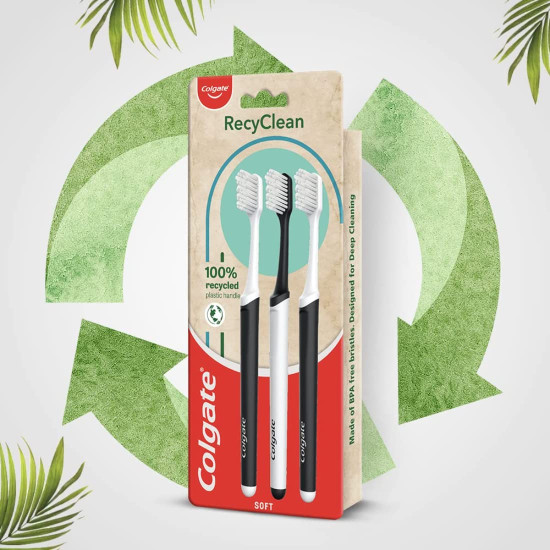 Colgate Visible White O2 & RecyClean Toothbrush - Advanced Whitening & Eco-Friendly Care Colgate Visible White O2 & RecyClean Toothbrush - Advanced Whitening & Eco-Friendly Care