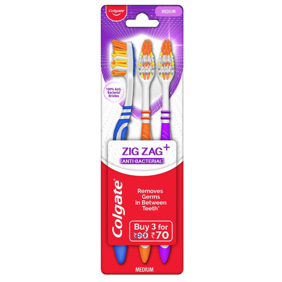 Colgate Strong Teeth Toothpaste & ZigZag Toothbrush - Superior Cavity Protection