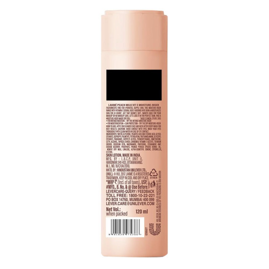 Lakme Peach Milk Moisturizer - Lightweight Hydration with Vitamin C & E
