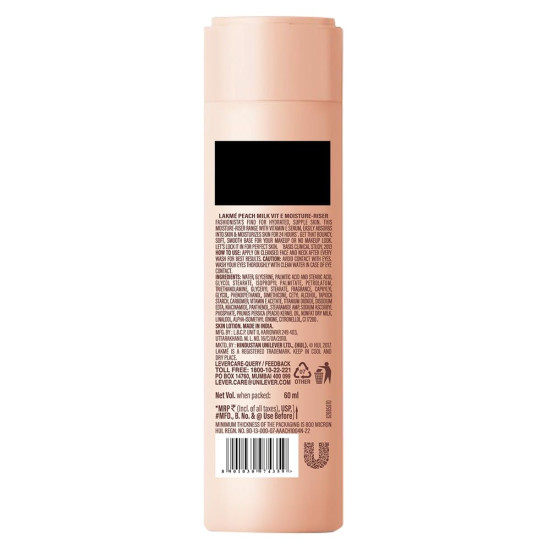 Lakme Peach Milk Moisturizer Body Lotion 60 ml - 12-hour Moisture