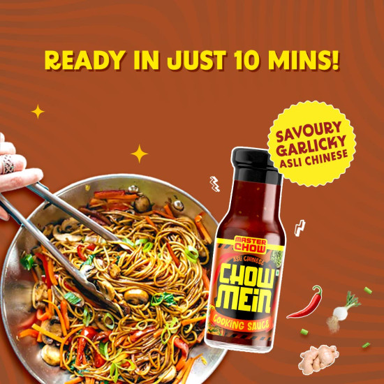MasterChow Indo-Chinese Chowmein Sauce - Authentic Noodle Cooking Sauce