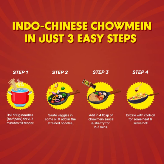 MasterChow Chilli Chowmein Pack - Authentic Indo-Chinese Flavor