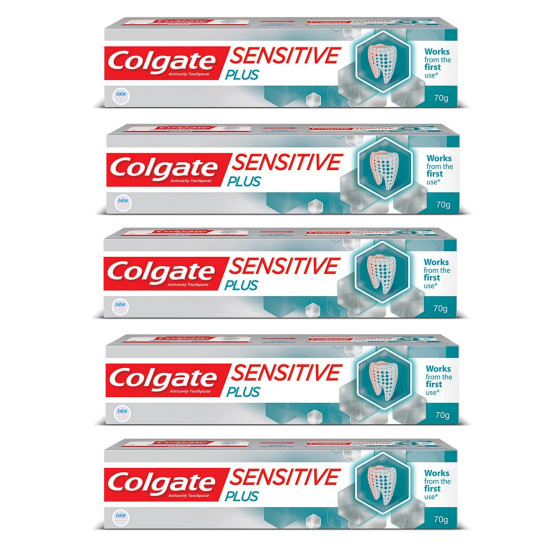 Colgate Sensitive Plus 70g Toothpaste - Cavity Protection & Enamel Strengthening