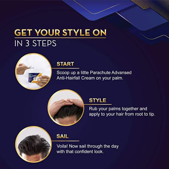 Parachute Hair Cream for Men - Anti Hairfall Solution