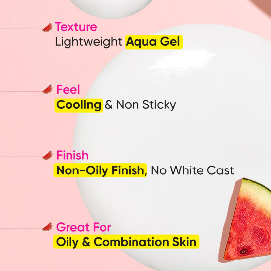 Dot & Key Watermelon Hyaluronic Cooling Sunscreen SPF 50 PA+++ - UV & Blue Light Protection