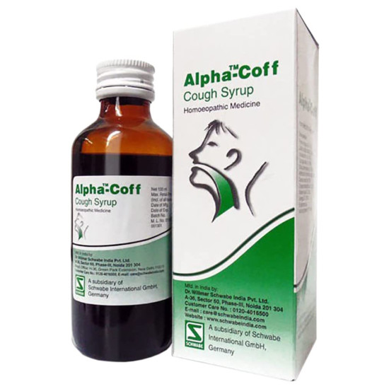 Dr Willmar Schwabe India Alpha-Coff Cough Syrup - Effective Cough Relief
