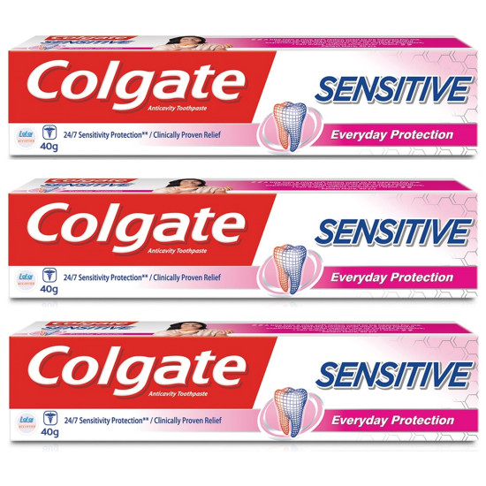 Colgate Sensitive Everyday Protection 40g Toothpaste - Gentle Care for Sensitive Teeth