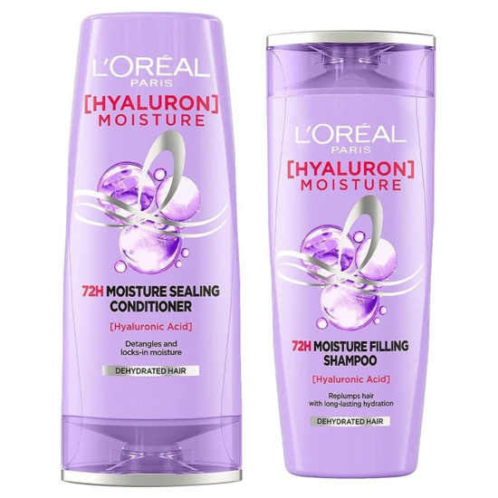 L'Oreal Paris Hyaluron Moisture 72H Conditioner & Shampoo - Deep Hydration