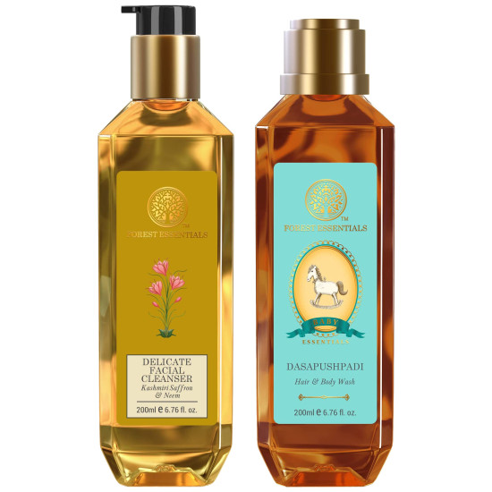 Forest Essentials Delicate Facial Cleanser & Baby Wash - Pure and Gentle Care