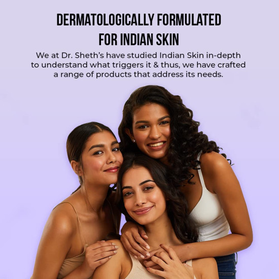 Dr. Sheth's Centella & Niacinamide Sunscreen SPF 50 - Perfect for Oily & Acne-Prone Skin