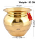UAPAN Brass Pooja Kalash Lota - Premium Brass for Spiritual Rituals