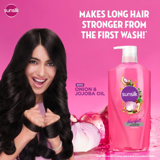 Sunsilk Onion & Jojoba Oil Hairfall Shampoo - Nourish & Strengthen Hair
