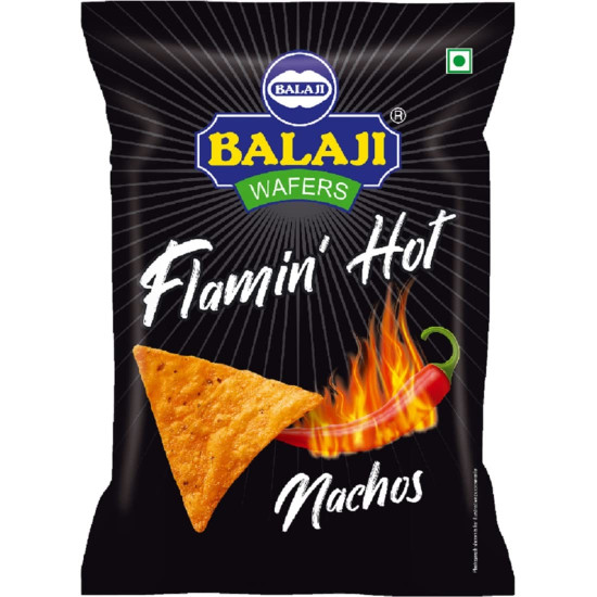 Balaji Wafers Flamin Hot Nachos - Spicy Snack Delight