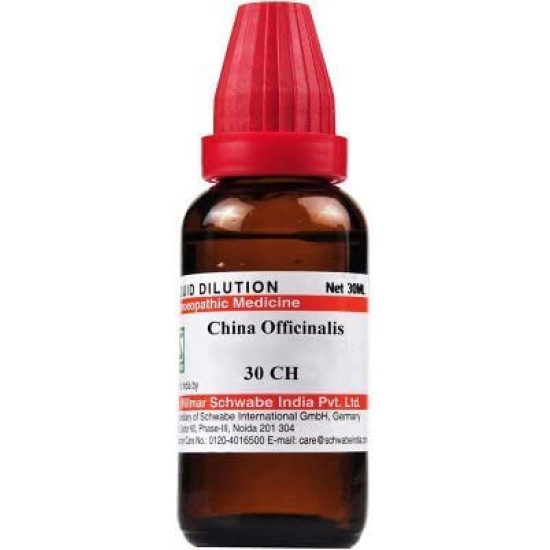 Dr Willmar Schwabe India Cinchona Officinalis Dilution - 30 CH |CHIN130F| - Natural Healing Solution